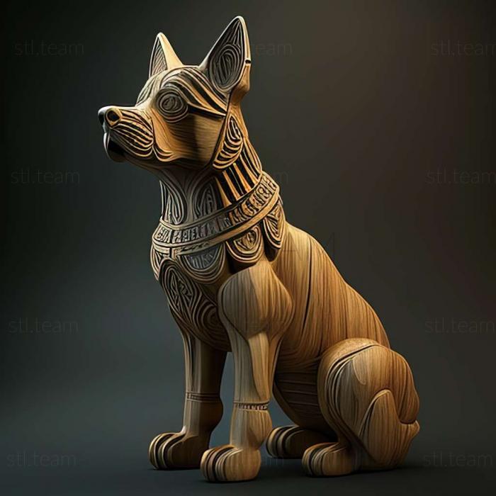 3D model Levretka dog (STL)